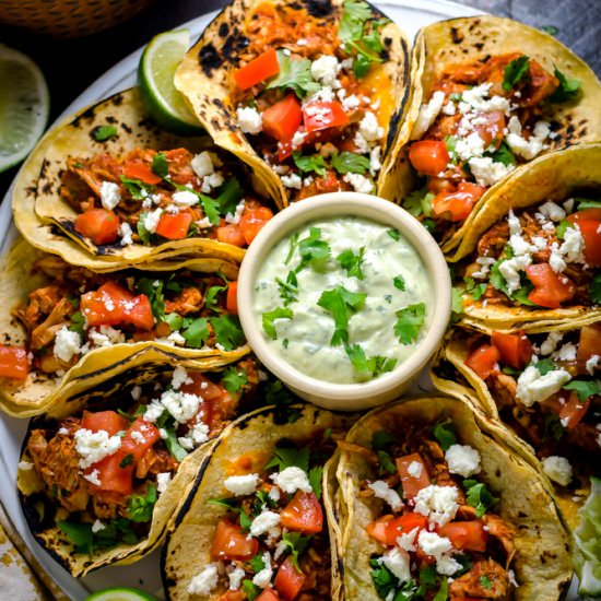 Slow Cooker Spicy Mexican Chicken - Recipe photo by MorganHosttheToast