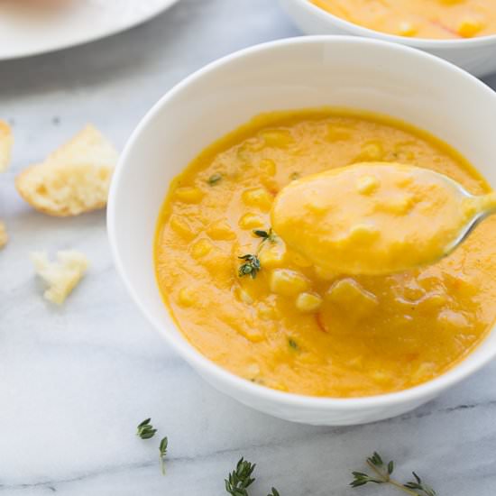 Sweet Corn Soup - Recipe photo by meaningfuleats