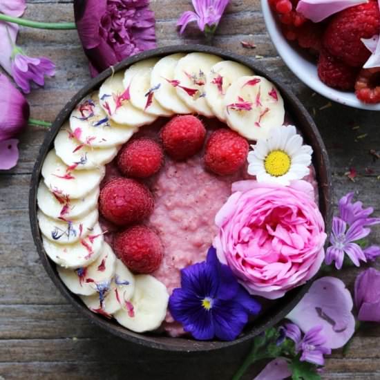 Creamy Almond Millet Porridge - Recipe photo by breakfastwithflowers