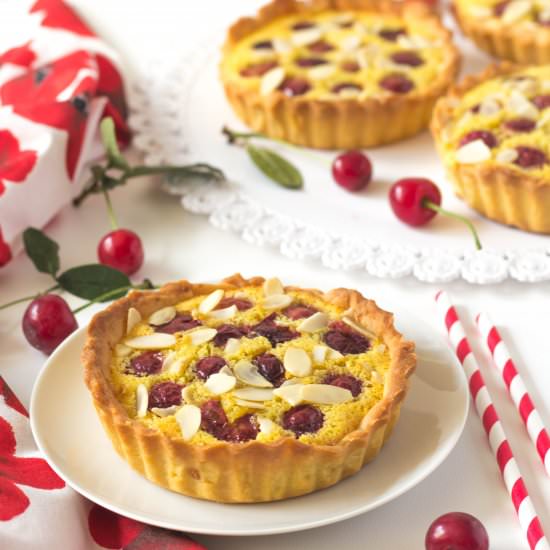 Cherry Almond Tartelettes - Recipe photo by Blondie-ish at kitchen