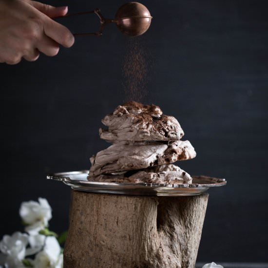 Chocolate Meringue Swirls - Recipe photo by Elmarie Berry