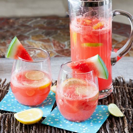 Watermelon Sangria - Recipe photo by Food Done Light