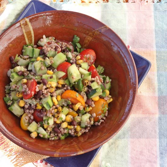 Summer Sorghum Salad - Recipe photo by Spice Chronicles