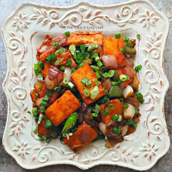 Chilli Paneer - Recipe photo by TheTakeItEasyChef