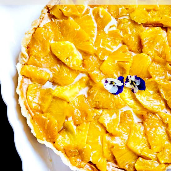 GF Cashew Butter Tart & Pineapples - Recipe photo by Only Gluten Free Recipes