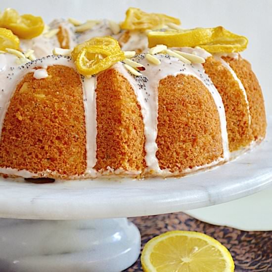 Lemon Poppy Seed Drizzle Cake - Recipe photo by jeanieandluluskitchen