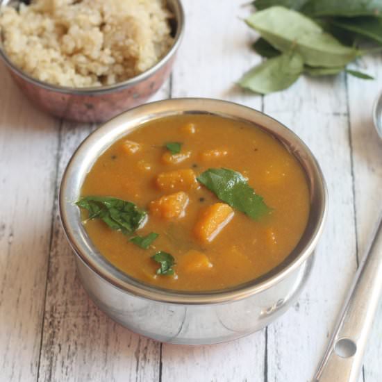 Parangikai (Yellow Pumpkin) Kulambu - Recipe photo by Traditionallymodernfood