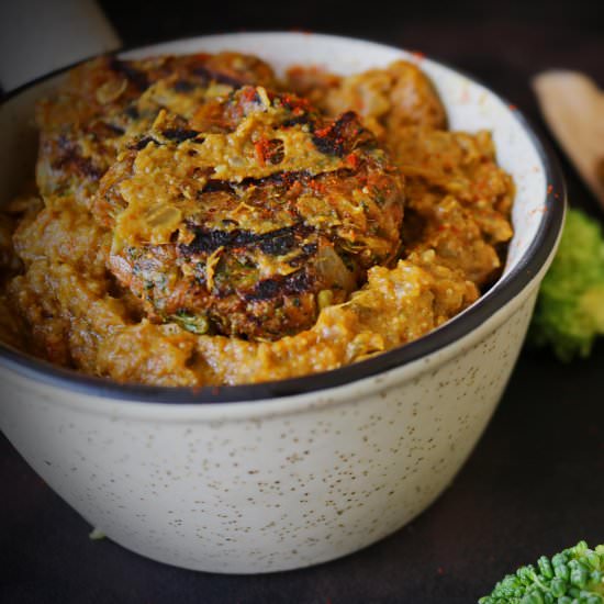 Brocolli Katsu Curry - Recipe photo by Jinooskitchen