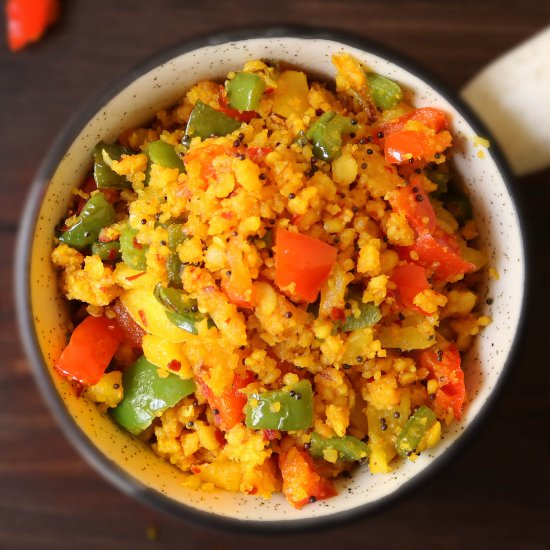 Bellpeppers Lentils Stir fry - Recipe photo by Jinooskitchen
