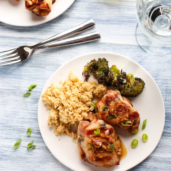 Asian Ginger Chicken Thighs - Recipe photo by 3ScoopsofSugar
