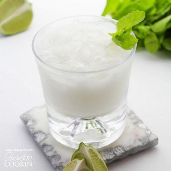 COCONUT RUM MOJITOS - Recipe photo by amandascookin
