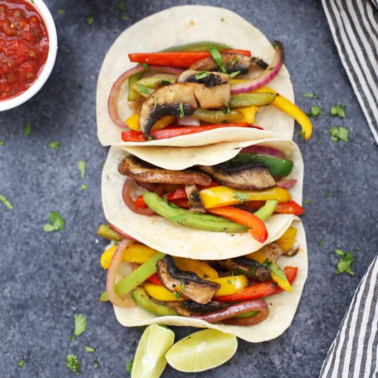Sizzling Veggie Fajitas - Recipe photo by onelovelylife