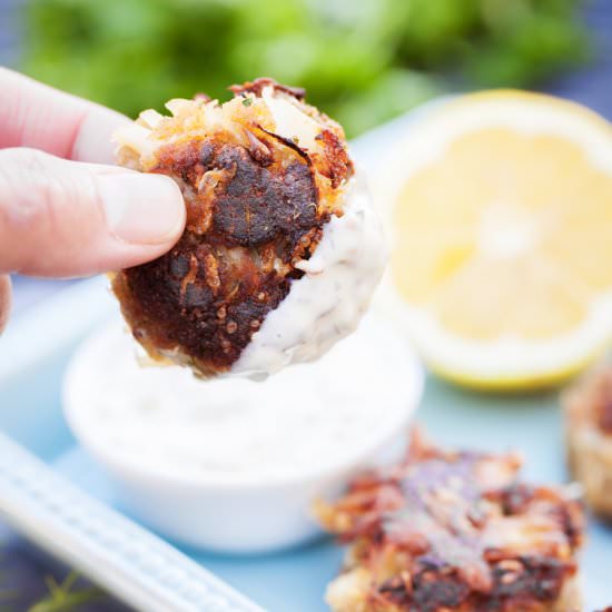 Crab Cakes - Recipe photo by thepkpway
