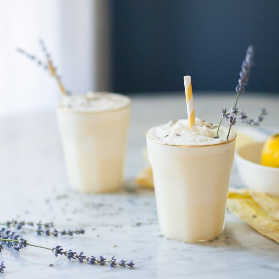 Coconut Lemonade + Lavender Syrup - Recipe photo by jojotastic