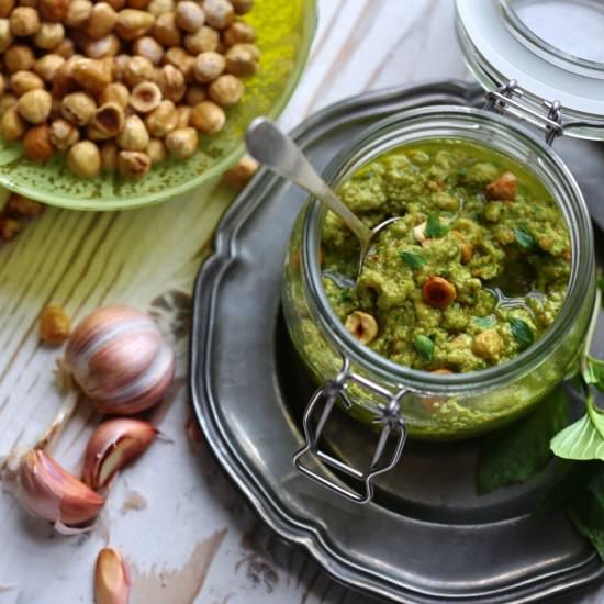 Hazelnut Pesto - Recipe photo by Jenniferocooks