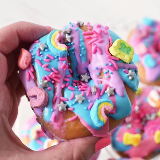 Magical Unicorn Donuts - Recipe photo by Savvysavingcouple