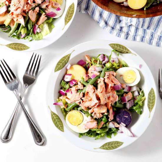 Salmon Niçoise Salad - Recipe photo by thespeckledpalate