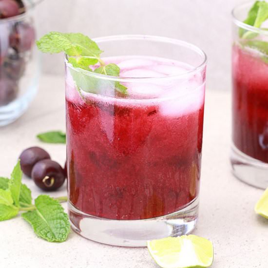 Cherry Cooler | Cherry Lemonade - Recipe photo by cookingcarnival