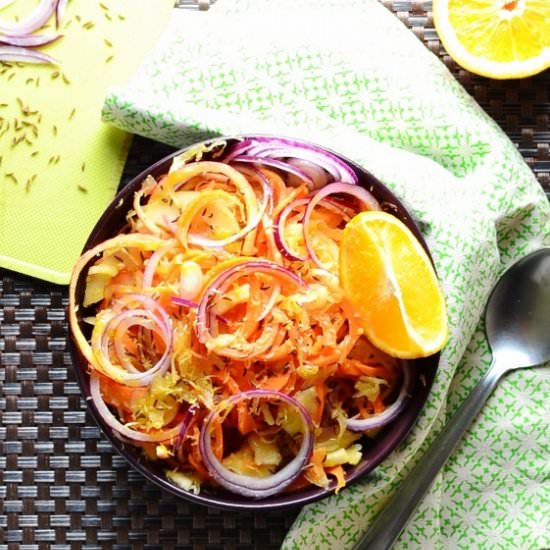 Sauerkraut Salad+Carrot and Apple - Recipe photo by everydayhealthyrecipes