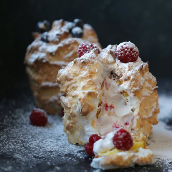 Individual mini baked alaskas - Recipe photo by Jenniferocooks