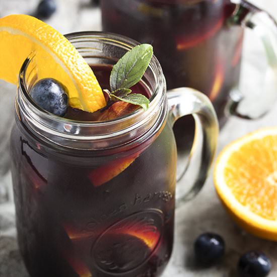 Summertime Blueberry Sangria - Recipe photo by justalittlebitofbacon