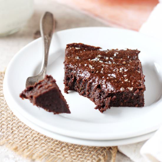 dark chocolate avocado brownies - Recipe photo by Cook Nourish Bliss