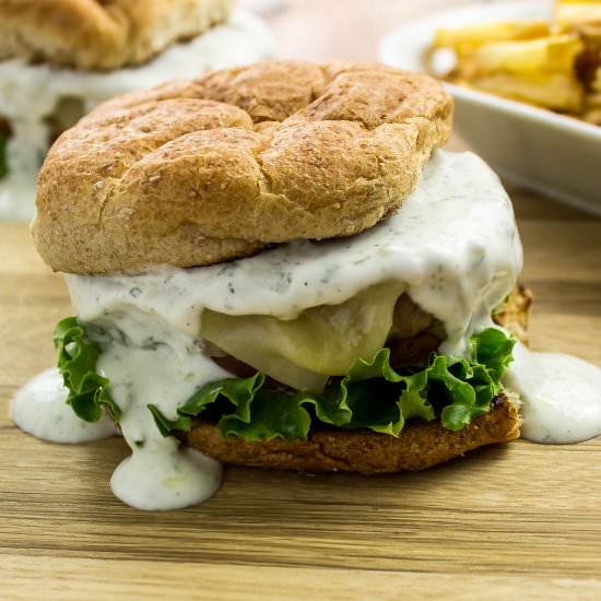 Ranch Turkey Burger - Recipe photo by Bites of Flavor