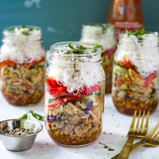 Chicken Spring Roll Jars - Recipe photo by thegirlonbloor