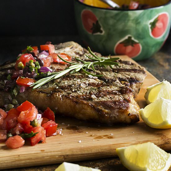 Grilled Tuscan Steak - Recipe photo by justalittlebitofbacon