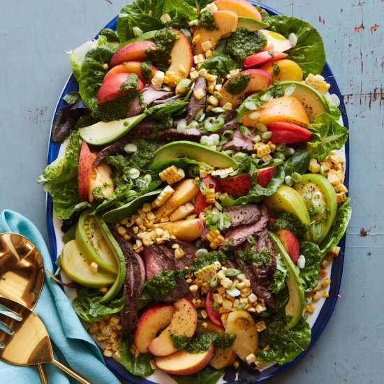 Loaded Grilled Steak Salad - Recipe photo by gdalkin