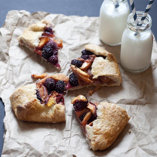 Blackberry & Nectarine Galette - Recipe photo by lakyn and judah
