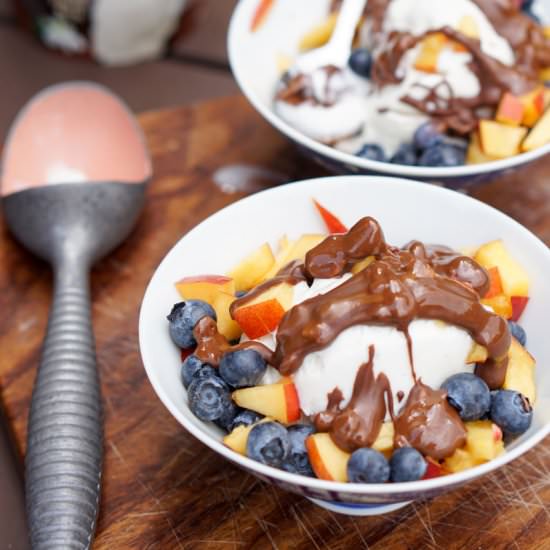 Coconut Berry Sundae - Recipe photo by Eat Your Way Clean