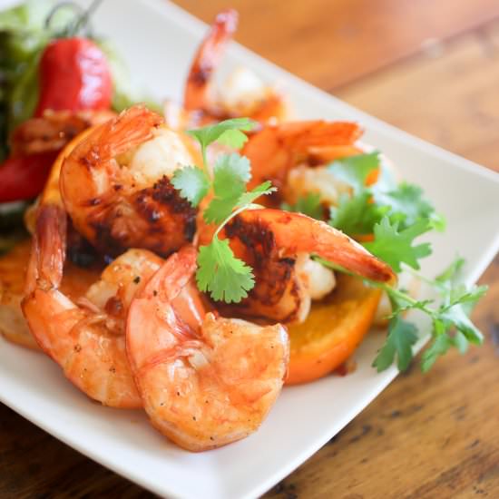 Shrimp in Orange Chile Grill Sauce - Recipe photo by maryobrien