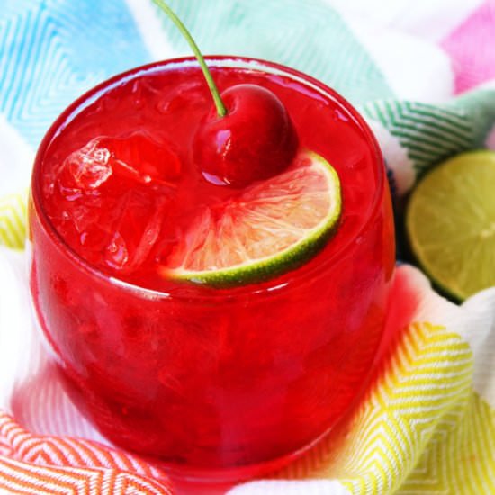 Sour Cherry Gin Sling - Recipe photo by SupperintheSuburbsN14
