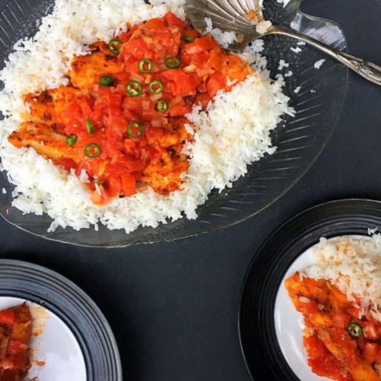 Sweet and Spicy Hake - Recipe photo by Nutreats