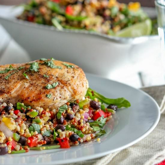 Healthy Quinoa & Black Bean Salad - Recipe photo by KyleeCooks