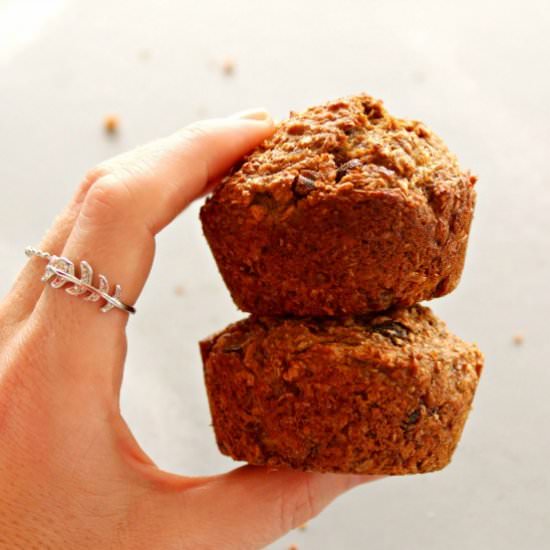 Breakfast Banana Bran Spice Muffins - Recipe photo by berry sweet life