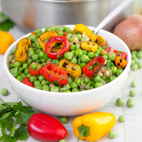 Peas and Pancetta Side Dish - Recipe photo by Philosokitchen