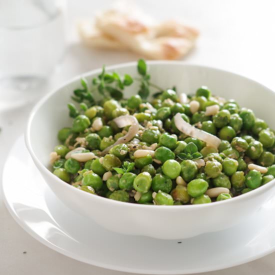STEWED GREEN PEAS - Recipe photo by asmallkitcheningenoa