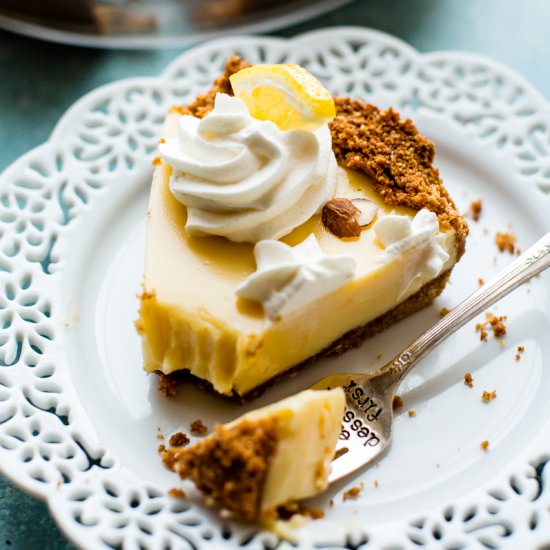 Creamy Lemon Pie - Recipe photo by sallysbakingaddiction