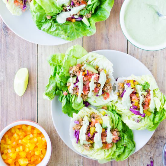 Taco Lettuce Boats - Recipe photo by eatlovenamaste