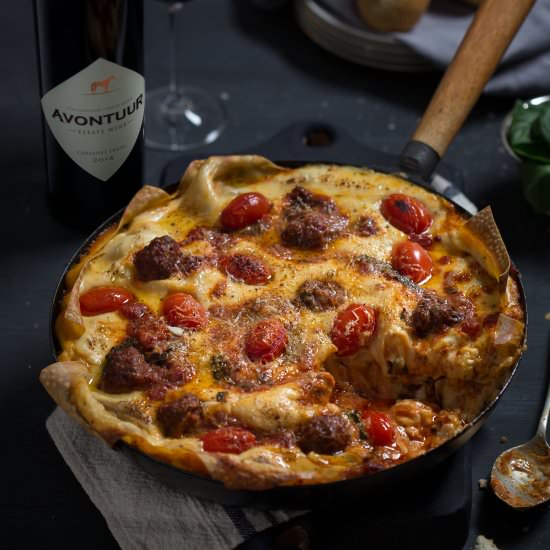Chorizo Beef Lasagna - Recipe photo by Elmarie Berry