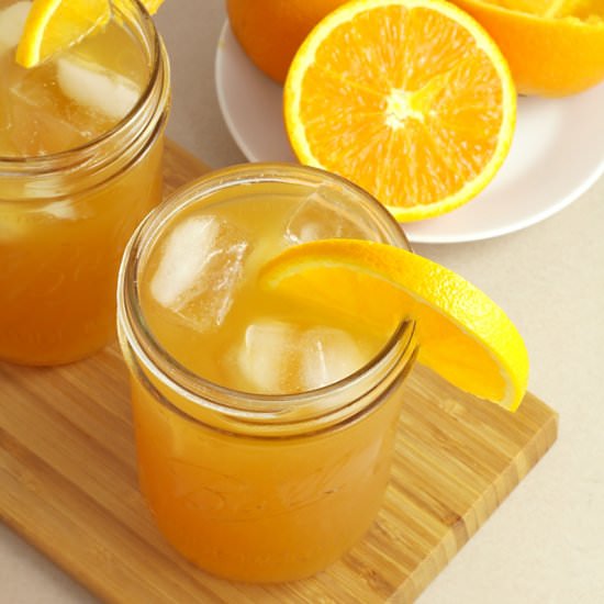 Fireball Orange Sweet Tea - Recipe photo by TheToastyKitchen