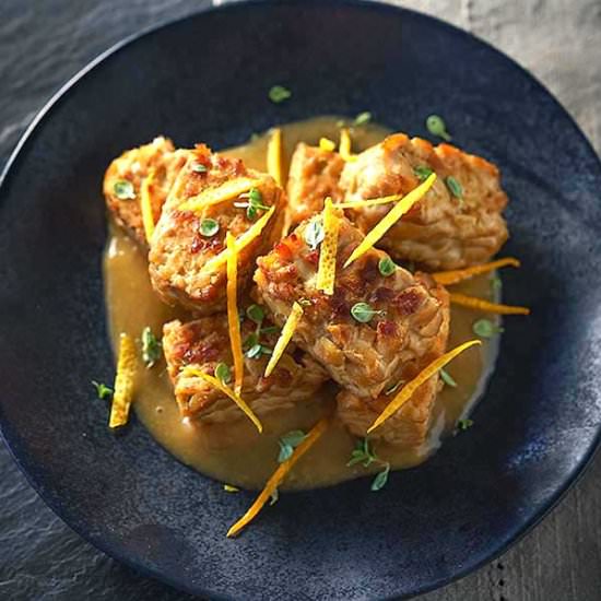 Orange Glazed Tempeh - Recipe photo by Rawmazing