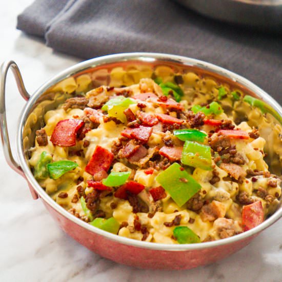 Meat Lover's Mac and Cheese - Recipe photo by Thisisnotdietfood