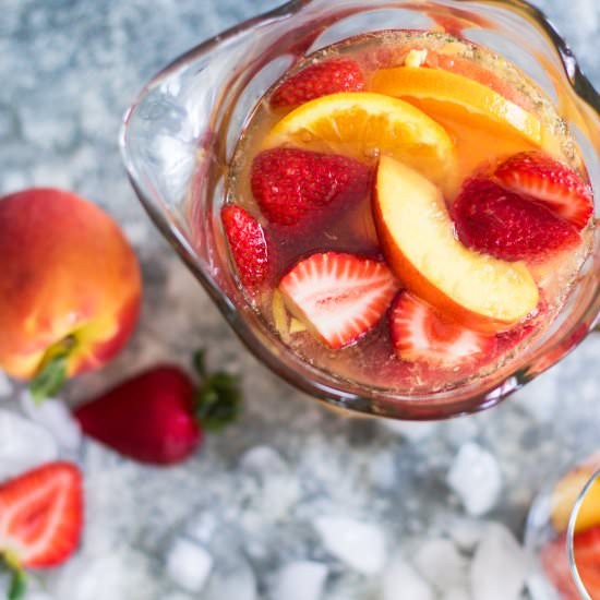 Sparkling Summer Peach Sangria - Recipe photo by My Diary of Us