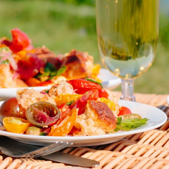 Panzanella Salad Picnic Perfection - Recipe photo by Brian Jones