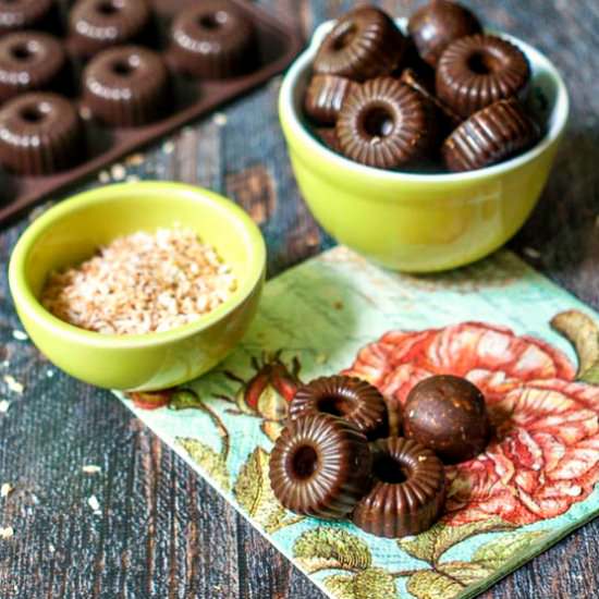 Low Carb Toasted Coconut Candy - Recipe photo by MyLifeCookbook