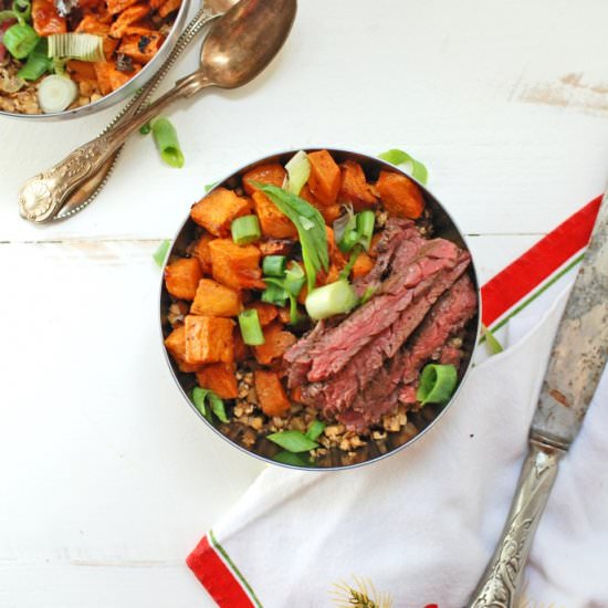 Southwestern Steak Bowl - Recipe photo by theunmanlychef