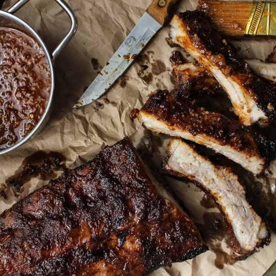 Sweet & Spicy Coca Cola Ribs - Recipe photo by pupswithchopsticks